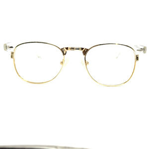 Zenni Eyeglasses Frames Clear Gold Full Rim 195423 H18875‎